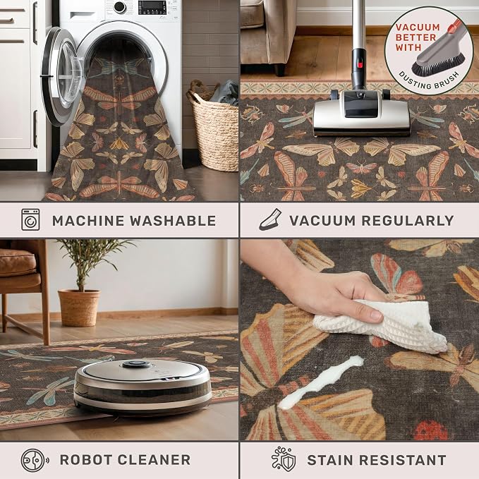 Brown 2x6 Indoor Rugs for Entryway - Image 4