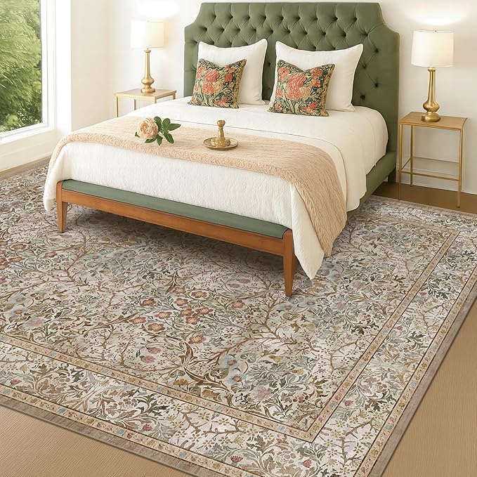 Washable 8x12 Large Living Room Area Rug - Image 3