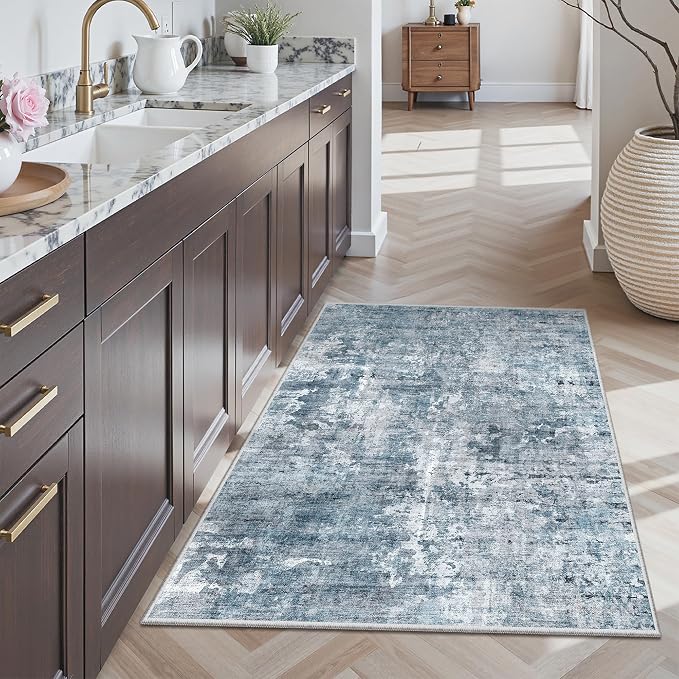 3x4 Rug, Small Area Rug for Kitchen, Machine Washable Non-Slip Throw Rug - Image 2