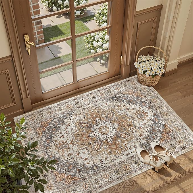 Madane Washable Entry Rug 3x4, Area Rugs - Image 3