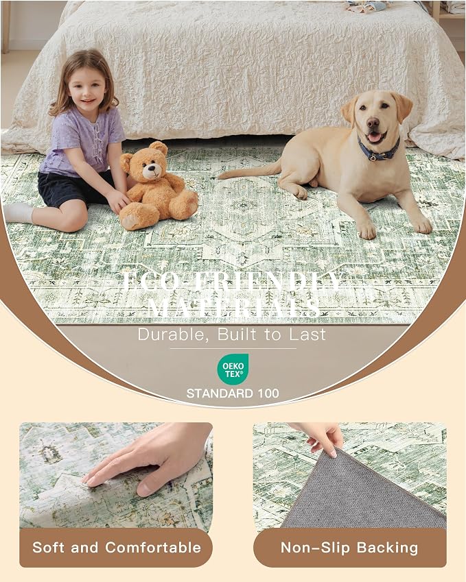 Madane Washable Runner Rug - Image 5