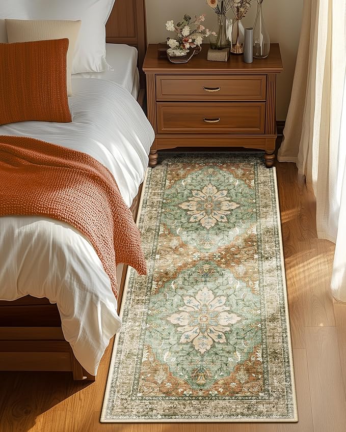 Area Rugs 2'x6' Runner Rug Non Slip Washable - Image 2