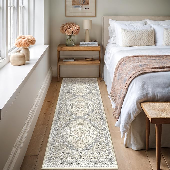 Kitchen Runner Rug Non Slip Washable 2.5x8, Soft Low Pile Entryway Rug Runners - Image 4