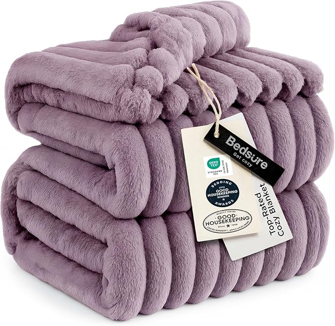 Bedsure GentleSoft Light Purple Full Blanket by BEDSURE