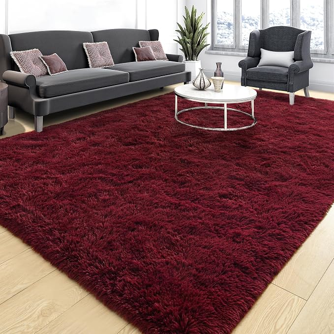 Tepook Soft Fluffy Rugs for Bedroom, 4x6 Area Rug for Living Room, Modern by Tepook