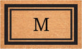 Calloway Mills 152961830M Black Border 18" x 30" Monogram Doormat by Callowaymills