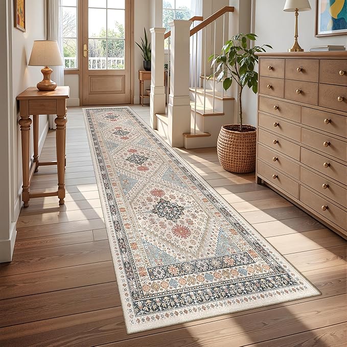 Runner Rug 2x10, Ultra-Thin Kitchen Rugs Non Slip Washable Rugs by Restydon
