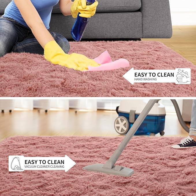 Tepook Super Soft Fluffy Rugs for Living Room, Shag 6x9 Area Rugs for Bedroom - Image 7