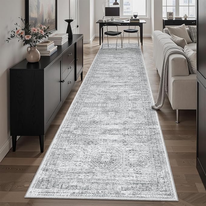 Runner Rug 2'6" x 10' Washable Non-Slip Runner Rugs by Soalmost