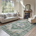 AMADA HOMEFURNISHING 6x9 Area Rug, Washable Low-Profile Large Area Rug by AMADAHOMEFURNISHING