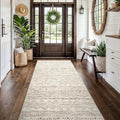 4x10 Washable Hallway Runner Rug：Moroccan Non-Slip Wide Runners by Ksrau