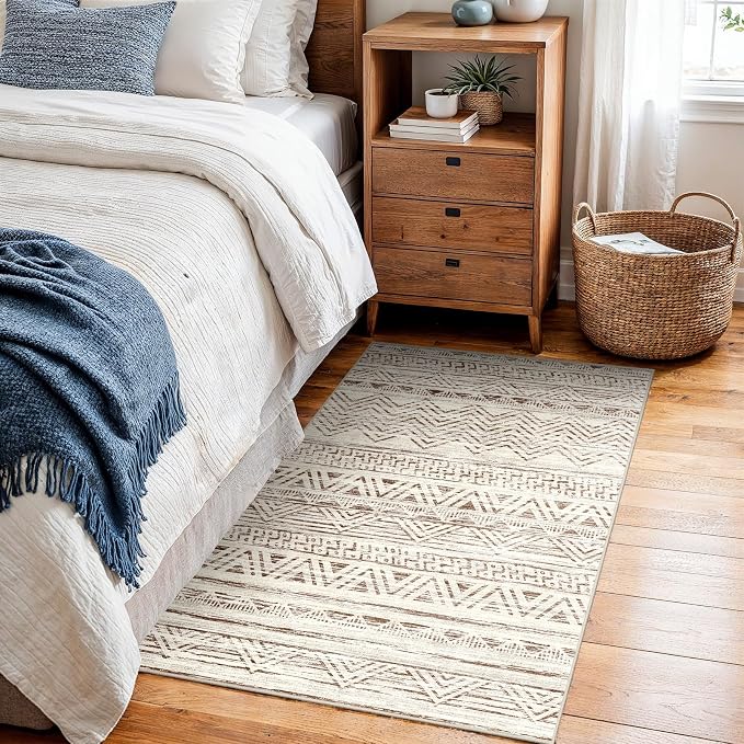 2x3 Washable Entryway Area Rug: Moroccan Small Runner Rug - Image 9