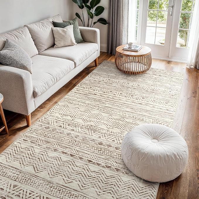 4x8 Washable Hallway Runner Rug：Moroccan Non-Slip Wide Runners by Ksrau