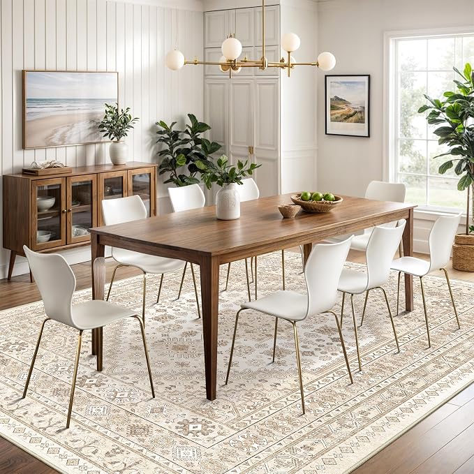 Washable Rugs 8x10 Area Rugs for Living Room, Non-Slip Backing Large Rug for - Image 3