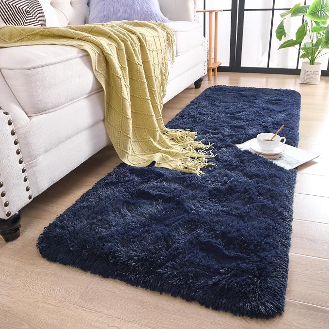 Chicrug Soft Runner Rug for Bedroom Living Room Plush Fluffy Rug 2x10 Feet - Image 2