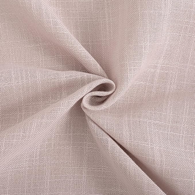 Blush Pink Curtains for Living Room Back Tab Modern Farmhouse Semi Sheer - Image 7