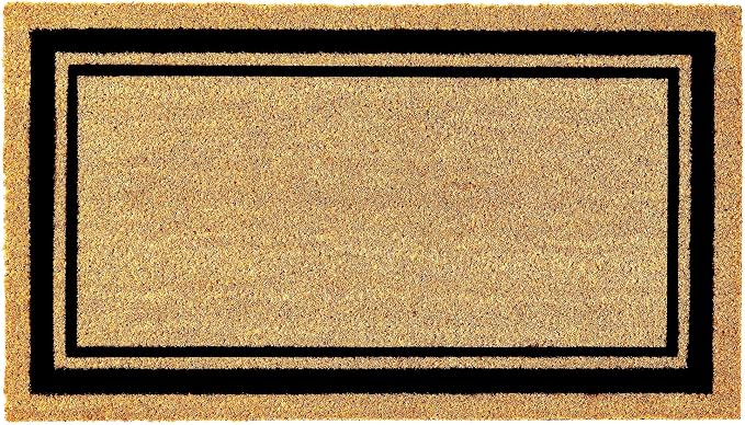 KANKUN Coco Coir Door Mat with Heavy Duty Backing, Welcome Doormat, Doormat by KANKUN