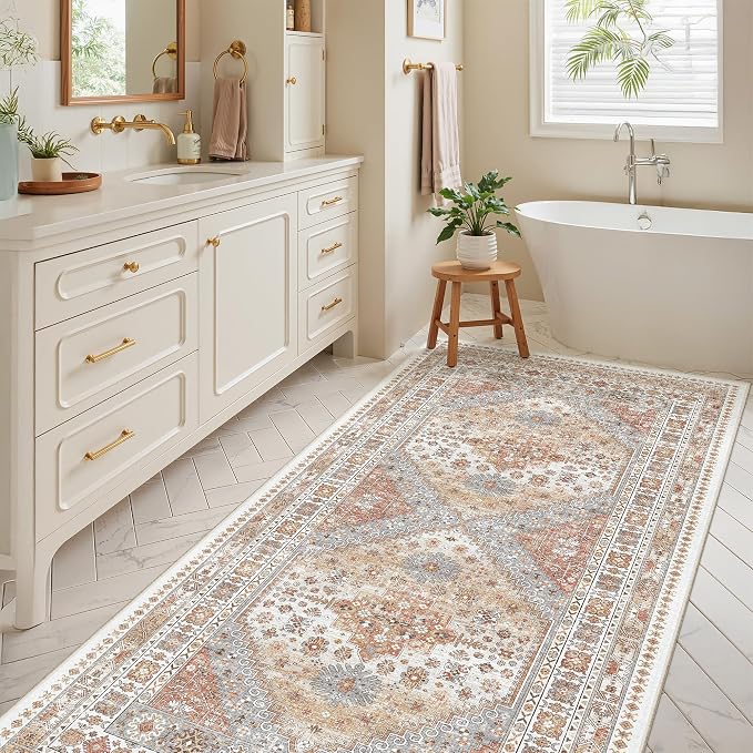 4x8 Rug for Bedroom, Wide Runner Rug for Hallway, Non Slip Washable Runner Rug - Image 8