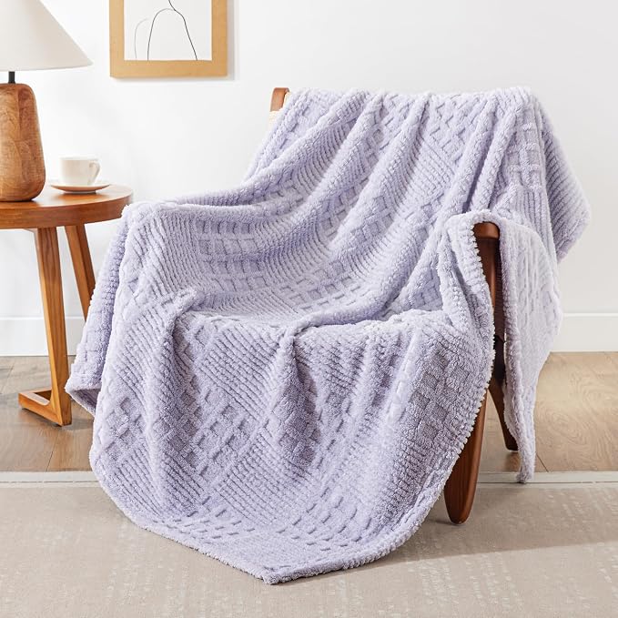 EXQ Home Fleece Throw Blanket for Couch or Bed by EXQHomeTexitleCoLtd