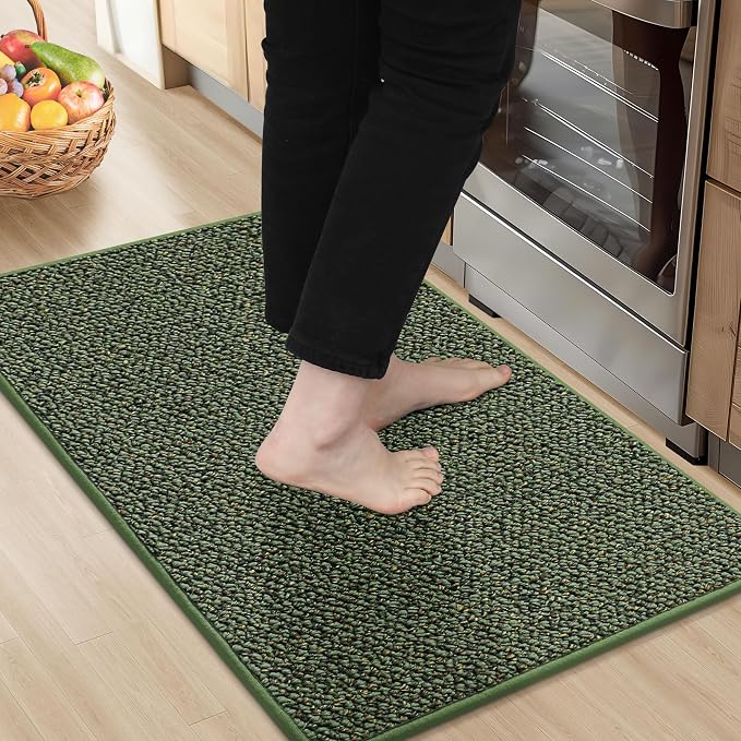 BEQHAUSE Kitchen Rugs 20"x32", Non-Slip Kitchen Mats by BEQHAUSE