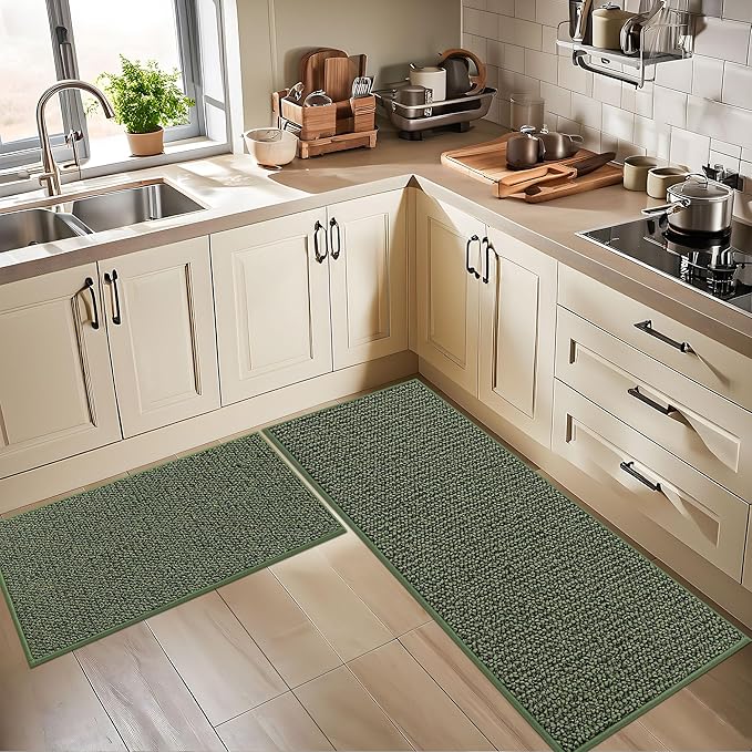 BEQHAUSE Kitchen Rugs 24"x36", Non-Slip Kitchen Mats - Image 8