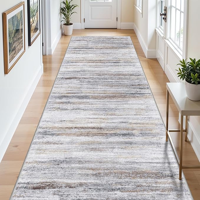 Large Runner Rugs for Hallway 4x20: Non-Slip Washable Wide Carpet by WIEVEDENS