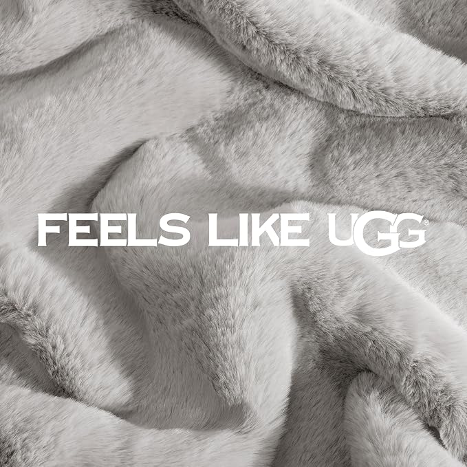 UGG Euphoria Faux Fur Throw Blanket, Oversized Warm Throw - Image 7