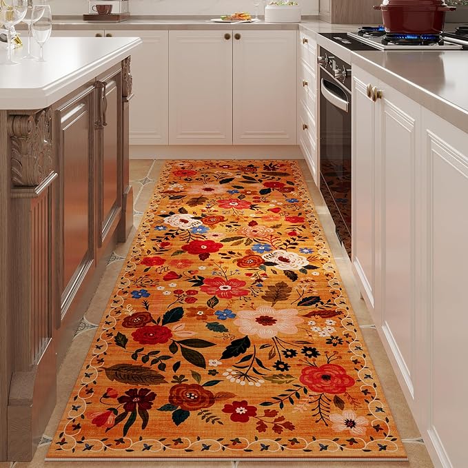 Rugcomf Runner Rug for Kitchen Rug Non Slip 2'x 6' Washable Rugs - Image 2
