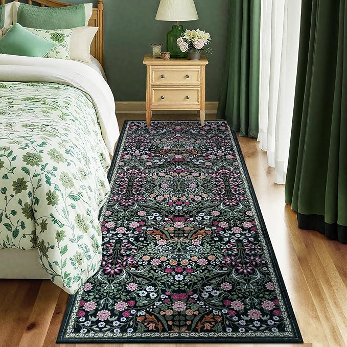 Runner Rug for Entryway: 2.6x8 Kitchen Rugs Non Slip Washable Ultra-Thin Soft - Image 2