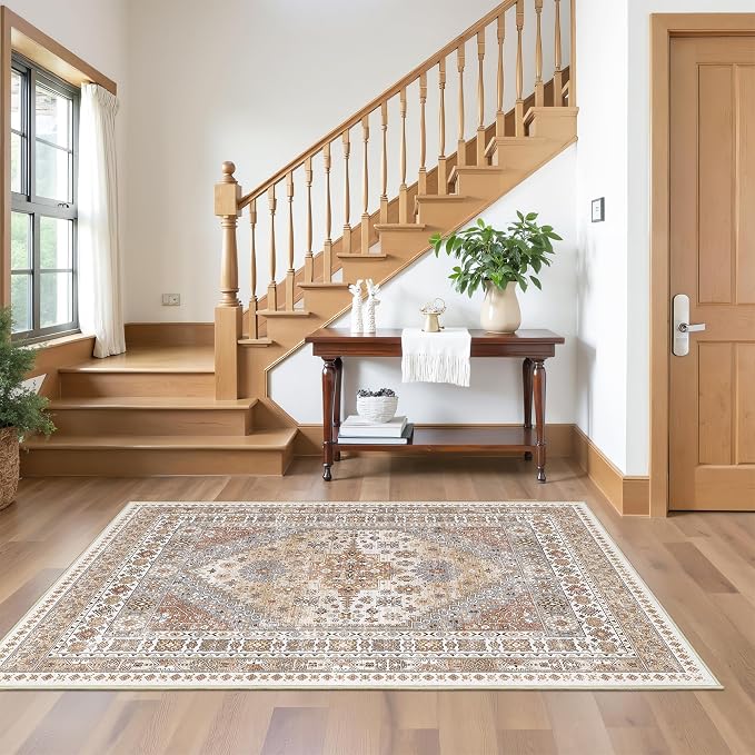 3x5 Washable Area Rug for Entryway, Kitchen Rugs Non Slip for Dining Room - Image 5