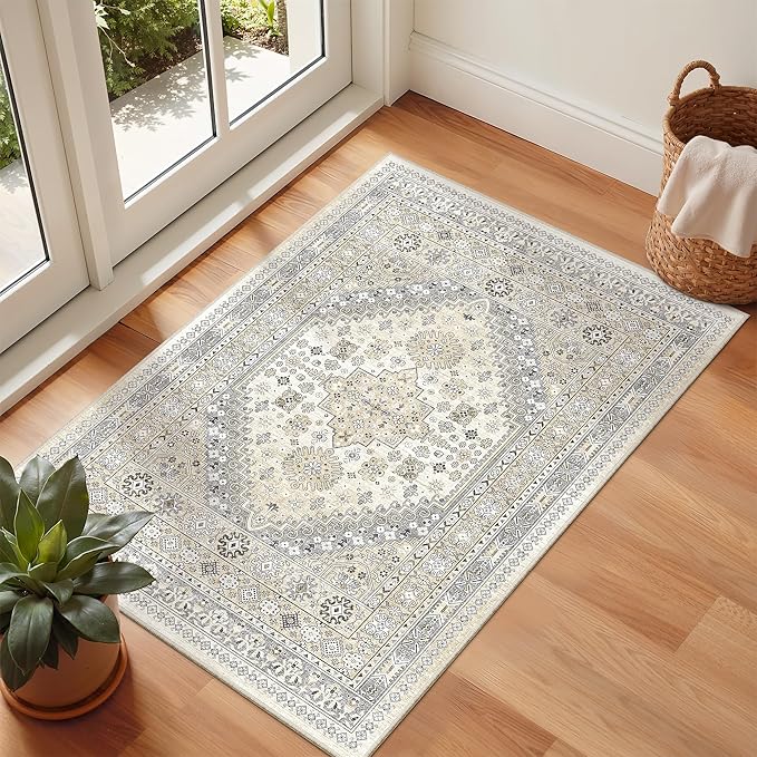 zesthome 2x3 Entryway Rug, Soft Washable Rugs, Non Slip Area Rug, Stain by Zesthome