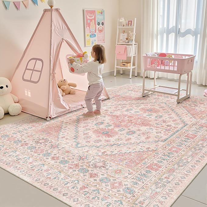 zesthome Pink Rug - Image 4