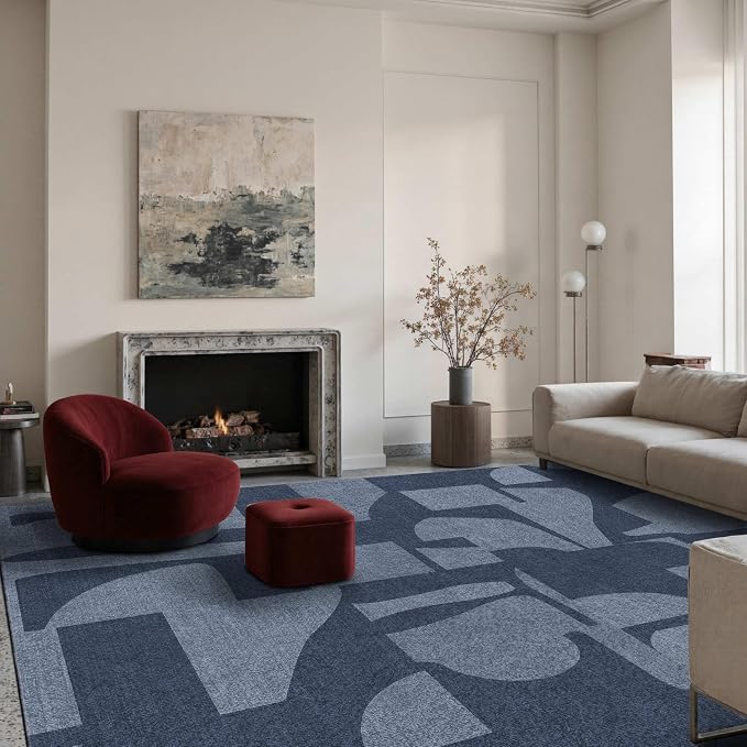 Latte&Fog 6x9 Area Rugs for Living Room Bedroom, Modern Abstract Washable Rug - Image 6