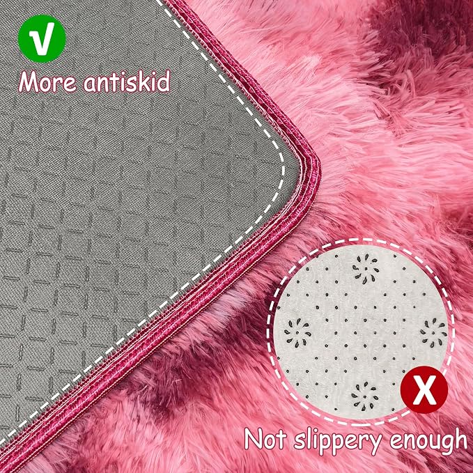 Tie-Dyed Red 3x10 Machine Washable Runner Rugs - Image 4