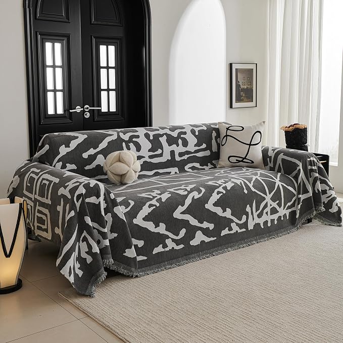 MYSKY HOME Boho Couch Cover Sofa Covers, Couch Covers by MYSKYHOME