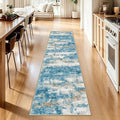 Washable Runner Rugs 3x10 Abstract Kitchen Runner Rug Non Slip Backing by Unknown