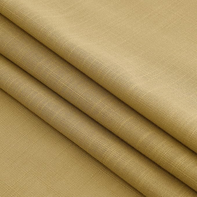 Nanspring Gold Linen Curtains 72 Inch Length - Image 7