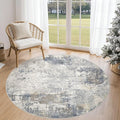 UERMEI 5ft Round Area Rug Living Room Rugs by UERMEI