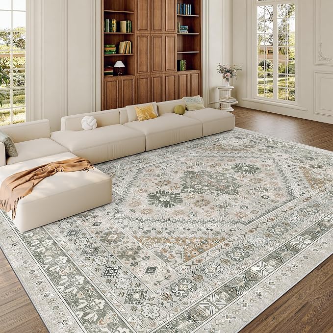 zesthome 8x10 Area Rugs for Living Room, Non-Slip Backing Washable Rugs - Image 4