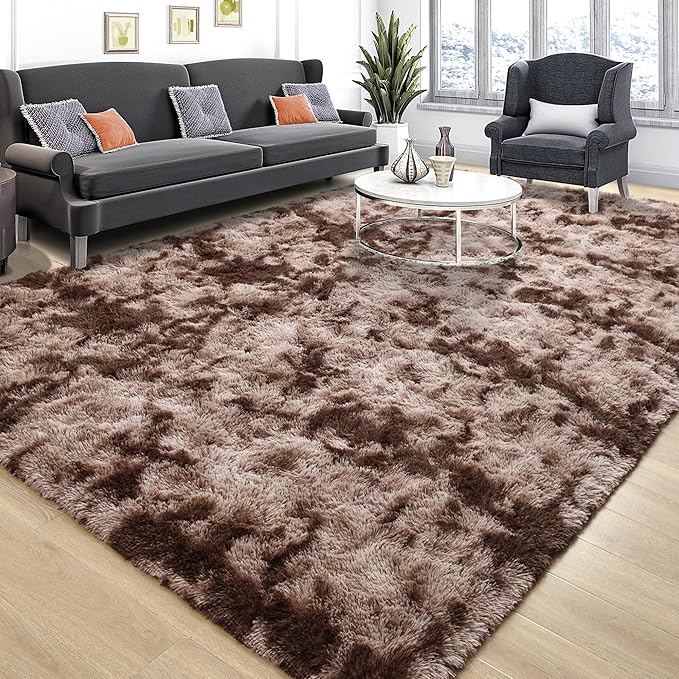 Tepook Soft Fluffy Rugs for Bedroom, 4x6 Area Rug for Living Room, Modern by Tepook