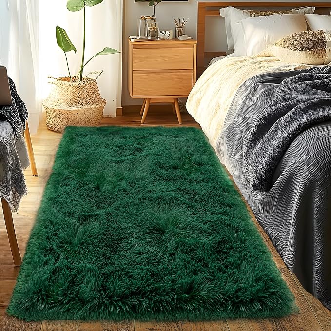 Runner Rugs for Bedroom 2x6 Rug Runners for Hallways Non Slip Soft Shag Bedside - Image 3