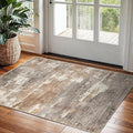 2x3 Washable Entryway Area Rug: Modern Abstract Small Runner Rug by Ksrau