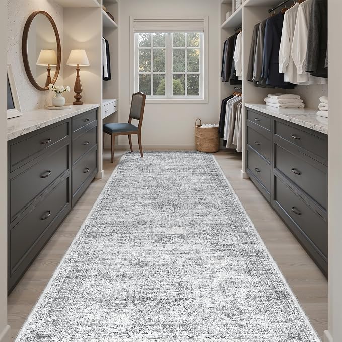 4x10 Wide Hallway Runner Rug: Washable Soft Rug Runners - Image 3