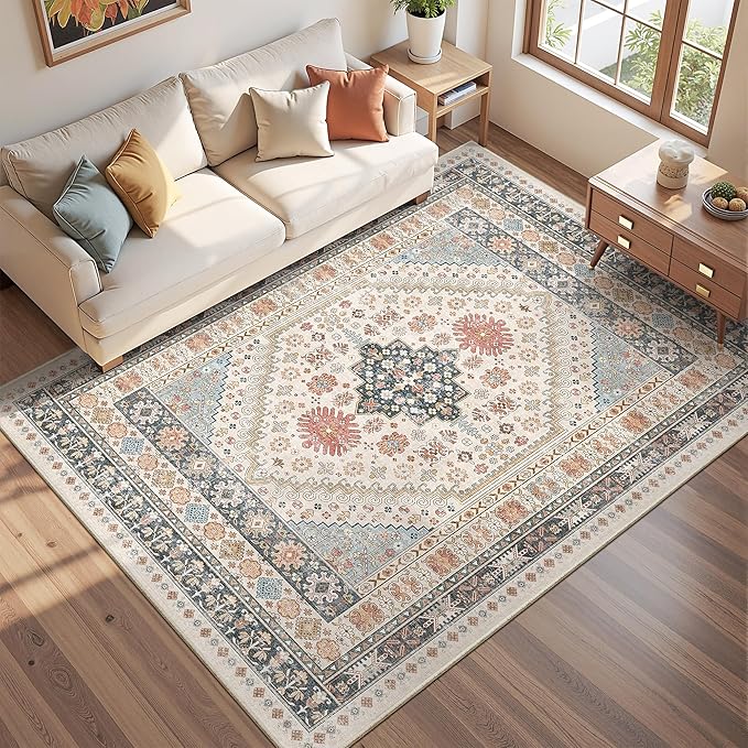 Area Rugs 5x7, Ultra-Thin Washable Rugs by Restydon