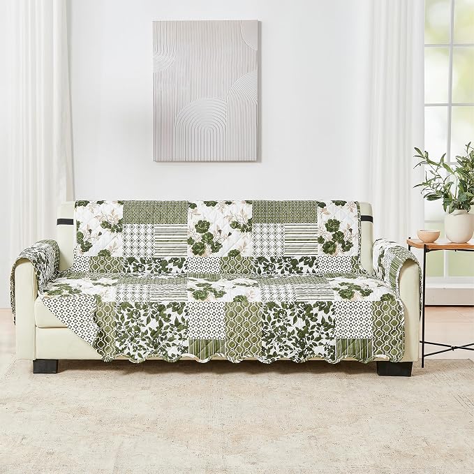 Great Bay Home Reversible Patchwork Sofa Cover by GreatBayHome
