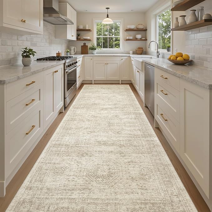 Soalmost 4x12 Wide Hallway Runners: Washable 12ft Runner Rug - Image 3