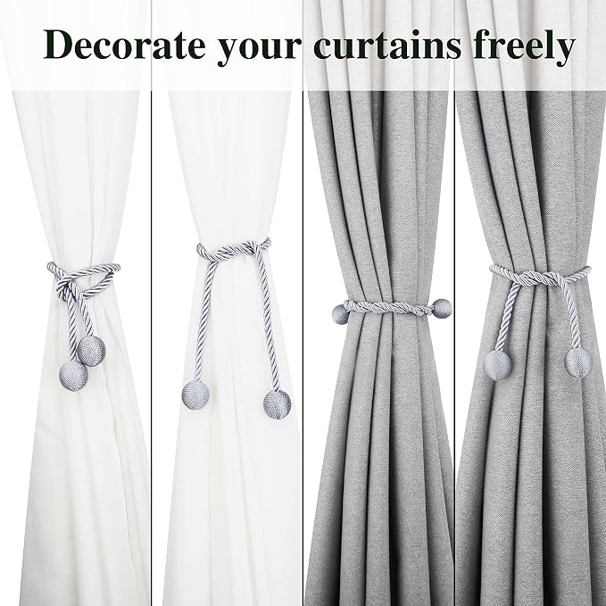 Curtain Tiebacks Outdoor Elegant Decorative Tie Backs Modern Rope Tiebacks - Image 3