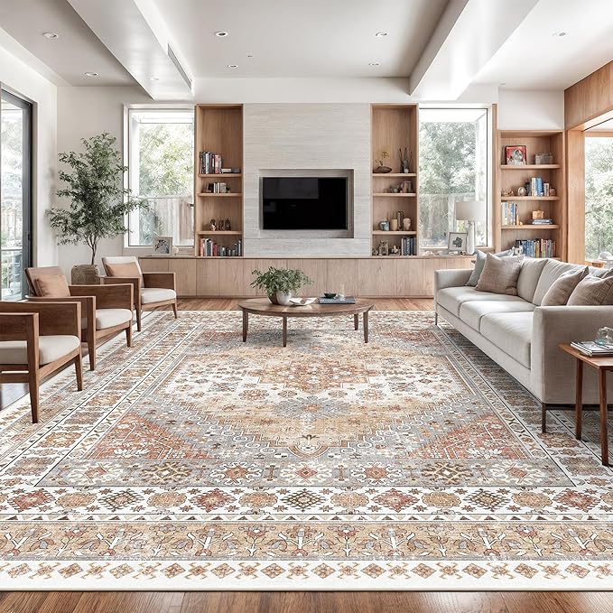 zesthome 10x14 Area Rugs, Stain Resistant Washable Rug, Ultra-Thin Rugs by Zesthome