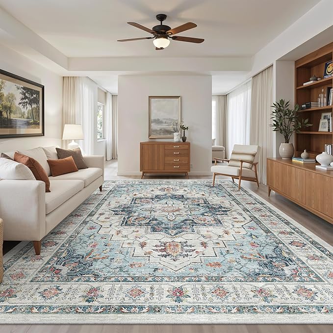 Madane Washable Rug 8x10 Area Rugs by Madane