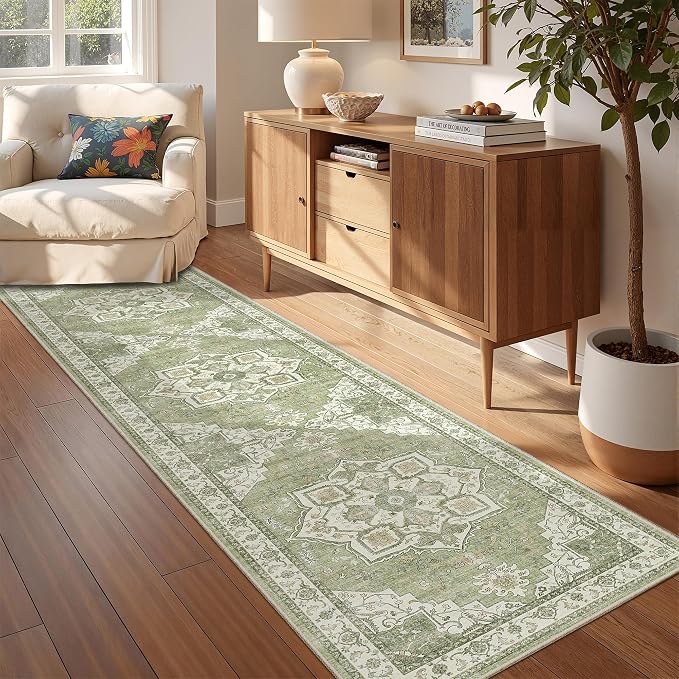 Runner Rug 2x8 Runners for Hallways Non Slip Washable, Vintage Hallway Runner - Image 4